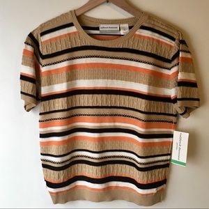 NWT Alfred Dunner Striped Sweater
